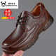 商务休闲皮鞋 男士 真皮牛筋底男鞋 驾车鞋 防滑 皮鞋 爸爸鞋 男秋冬新款