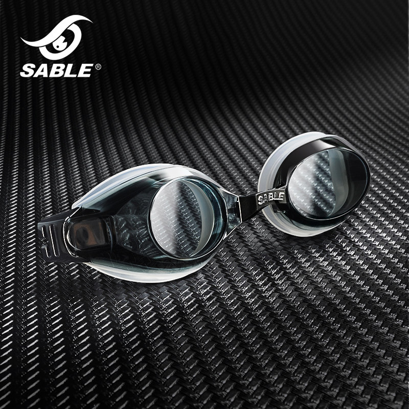 sable黑貂近视泳镜台湾产专柜正品超清防雾防水男女款游泳镜撤柜