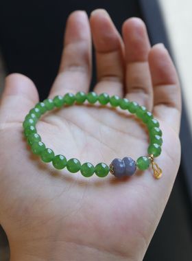 碧玉手链女款时尚百搭饰品礼物送女友闺蜜