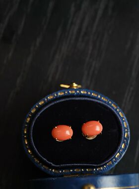 圆形耳钉文艺百搭中式古风耳饰闺蜜礼物