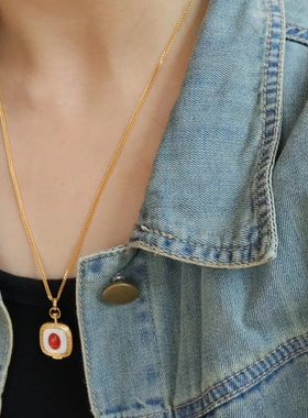 中古风925复古轻奢吊坠高级感吊坠