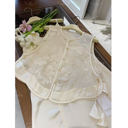 入艺660【云曦】26 桑蚕丝马甲流苏气质款女士印花马甲-RY2630910