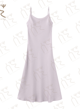 820【Y l华儿锻鎏光裙】 紫色吊带连衣裙女 -RY24527