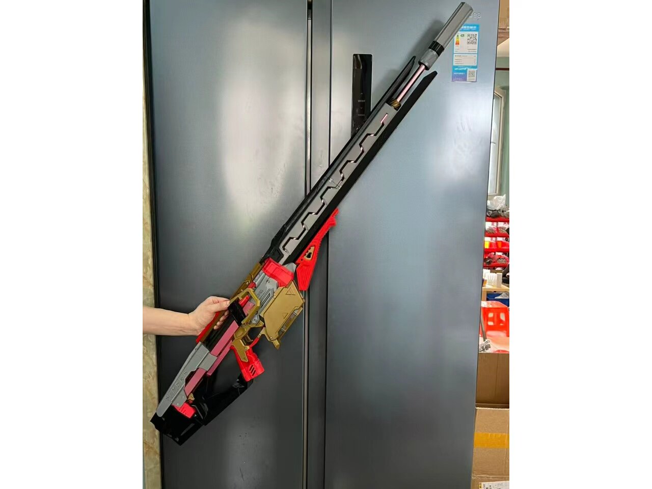 哨兵发射器五金3d打印软弹枪挂墙大玩具1.2米