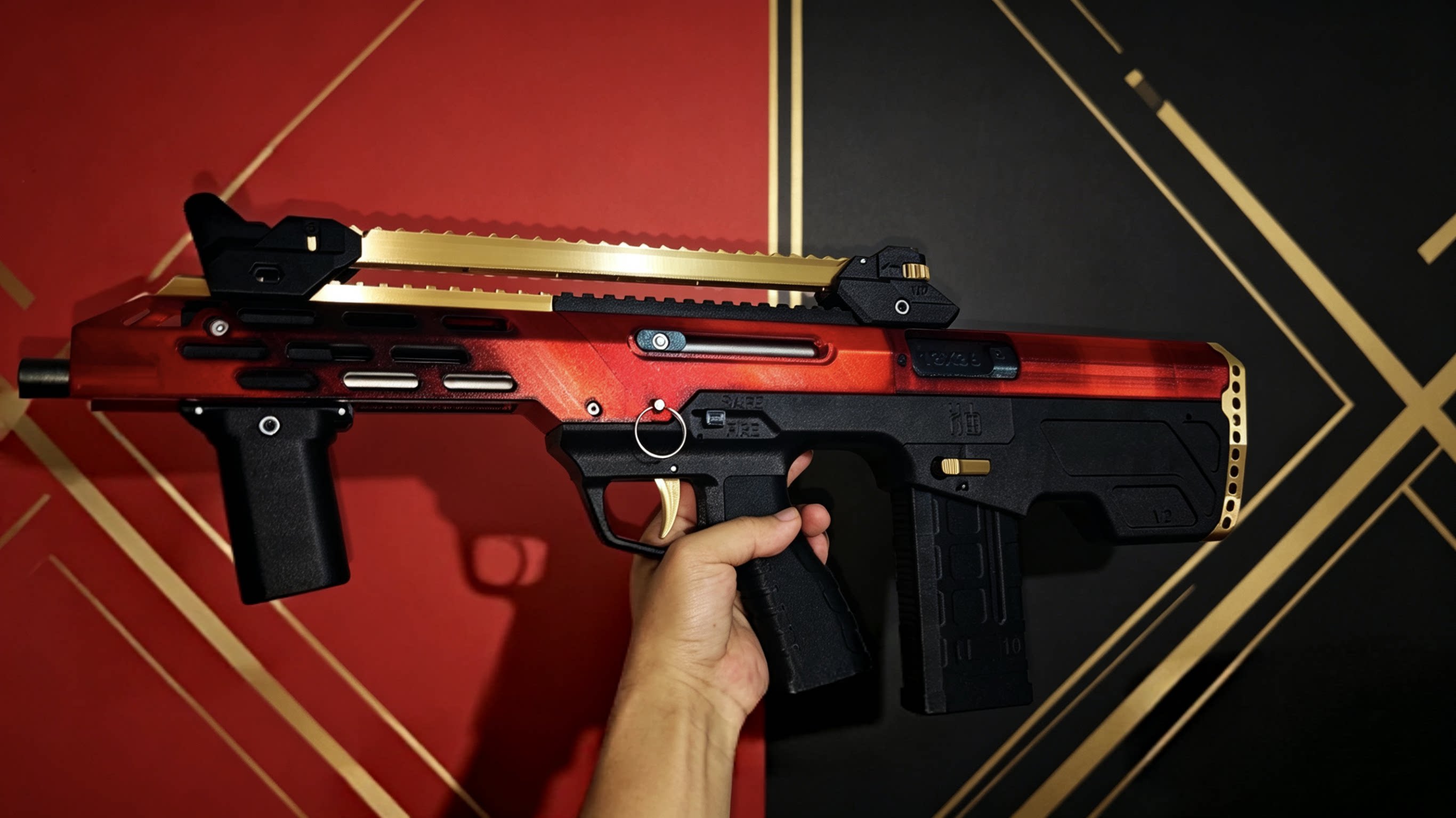 短弓发射器成品短弓V2版本玩具枪模型摆件热核造物一坨万金油