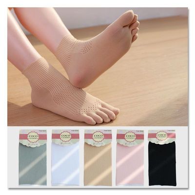 COCO五指袜夏季薄款冰丝网眼