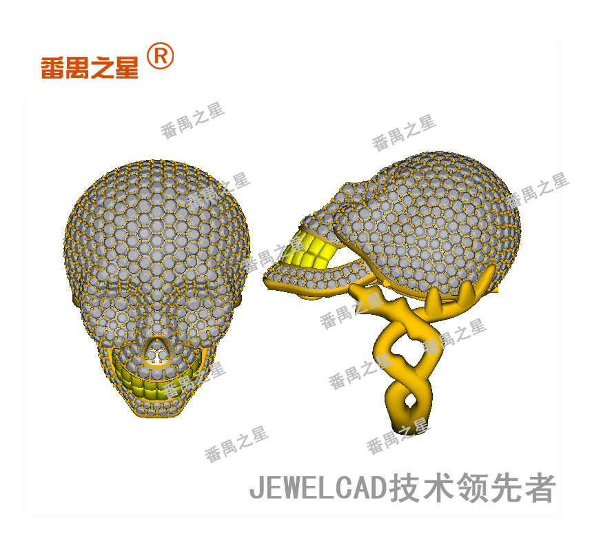 珠宝CAD珠宝绘图JEWELC3D打印/定制