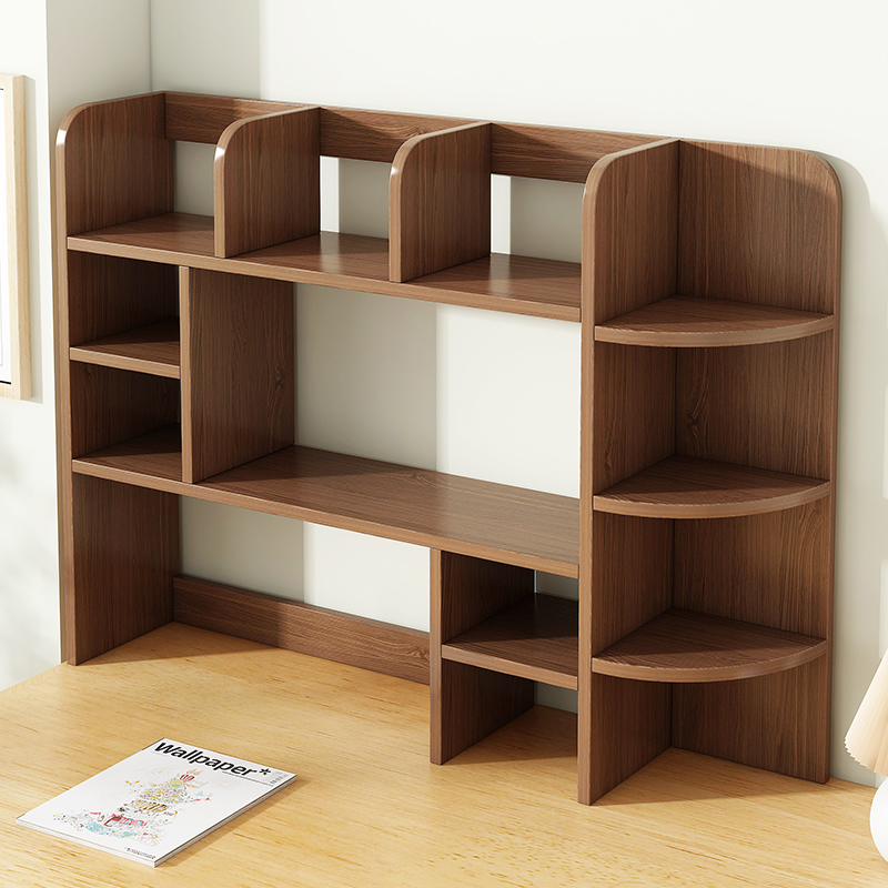 桌上书架置物架学生宿舍桌面收纳架家用办公桌多层柜子简易小书柜