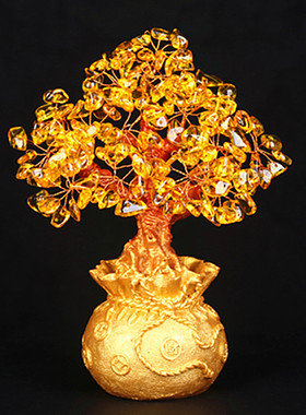 摇钱树电视柜招财树招财创意创意