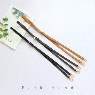 手工包真皮箱包配件头层牛皮可调节斜跨1.2cm斜背单肩包带