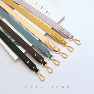 手工皮艺拼布真皮配件包带斜背2.5cm宽巧巧团布艺女包单肩背带