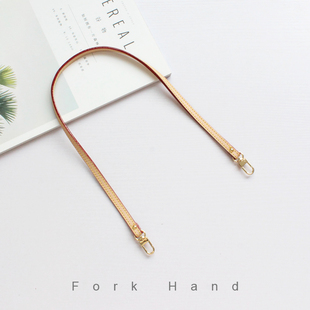 0.9cm宽头层皮真皮包带腋下手拎单肩植鞣皮女包箱包带子50 60cm长