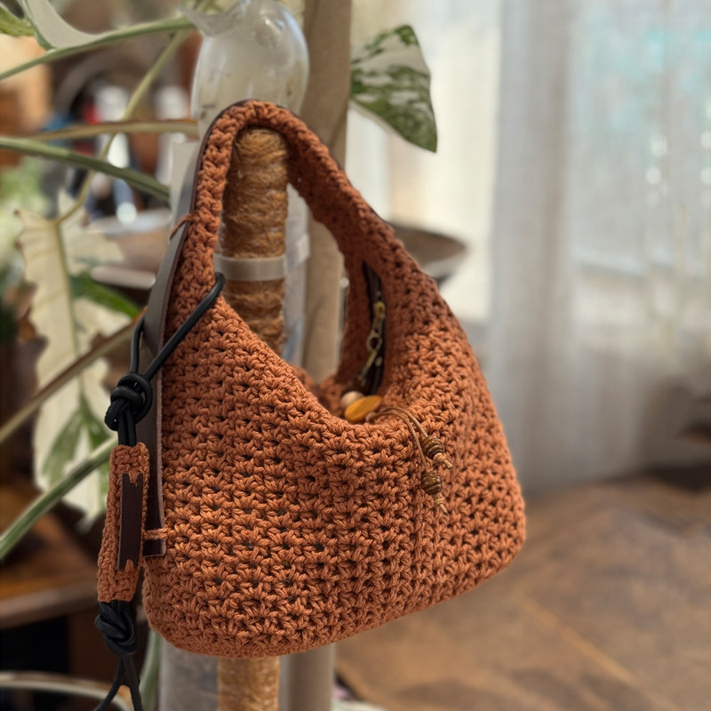 叉子手工新款棉麻线饭盒包头层皮配件钩针包皮配件套装材料包,服饰配件/皮带/帽子/围巾,DIY编织材料包,淘宝优惠券,粉丝福利购,淘宝优惠卷