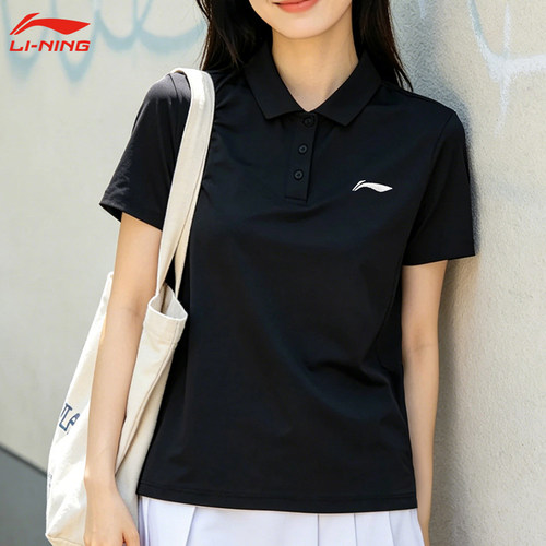 李宁速干POLOt恤女2026新款短袖