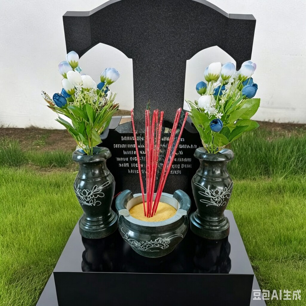 石雕香炉寺庙香炉天然青石圆形带耳朵室内户外防冻裂防雨石雕香炉