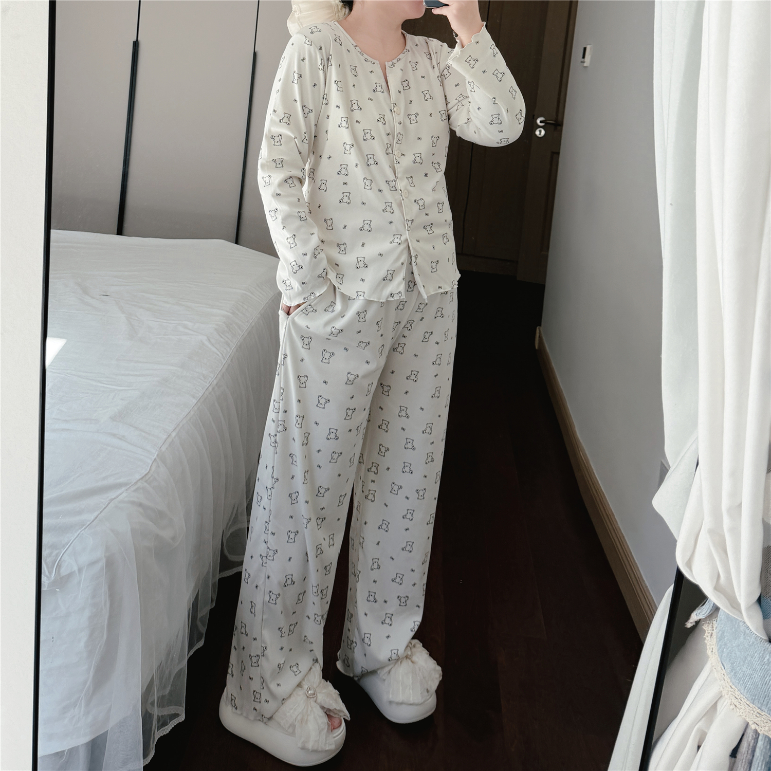 大码德绒睡衣女士秋冬款加厚2025新款可外穿休闲保暖家居服两件套