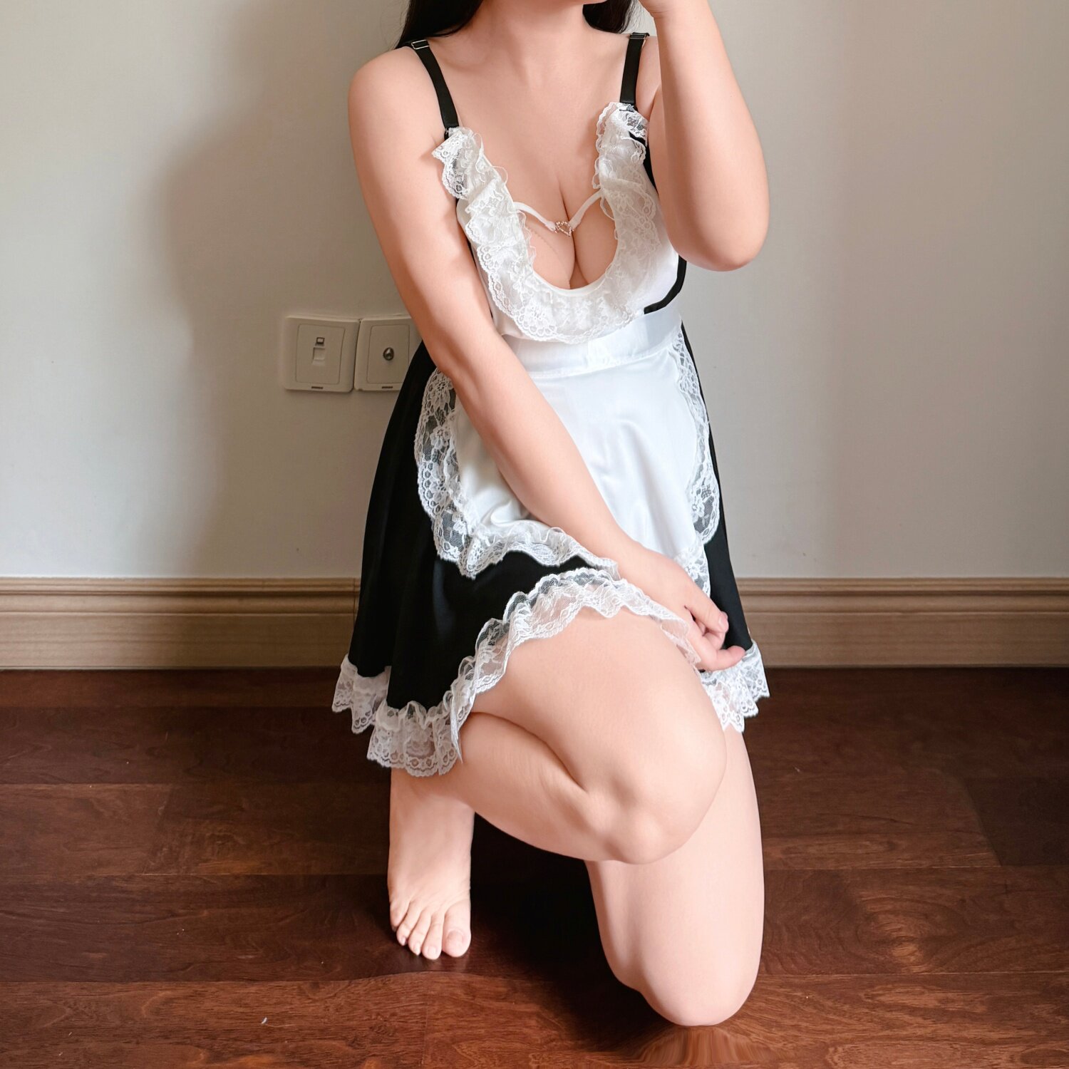200斤加肥加大码女装性感女仆睡裙胖mm吊带蕾丝诱惑睡衣私房床上