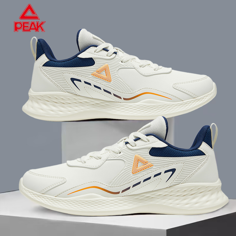 匹克运动鞋男2025秋冬新款官网正品减震皮面防水低帮潮流跑步鞋男