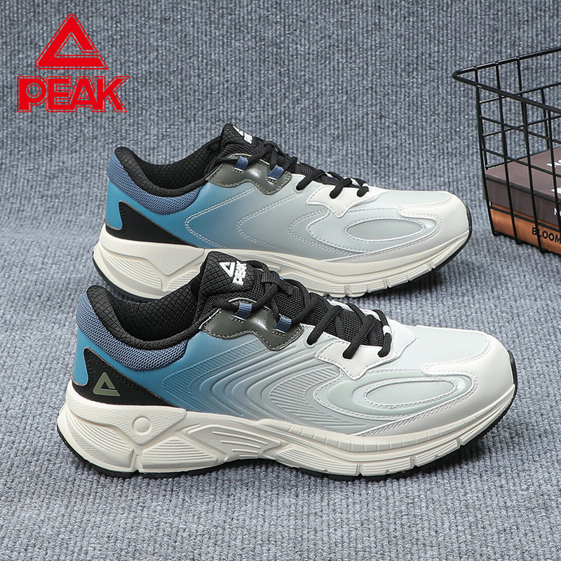 匹克男鞋跑步鞋子男款秋冬皮面防水运动鞋男学生青少年潮流休闲鞋