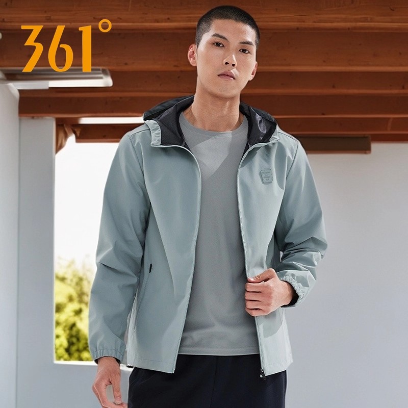 361度软壳冲锋衣男款秋冬季连帽夹克外套男士青少年户外防风单衣