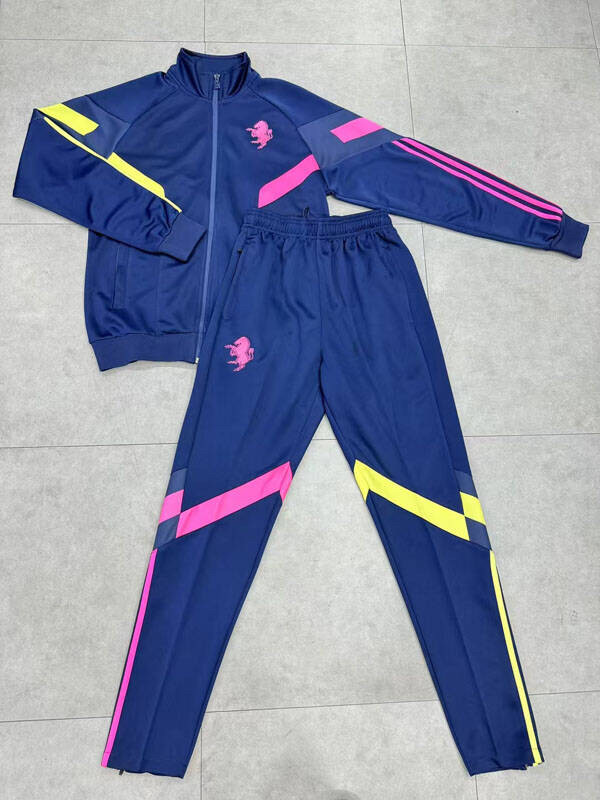 宝蓝荷兰长袖球衣秋冬2425拉链足球训练出场服男高领运动热身踢球