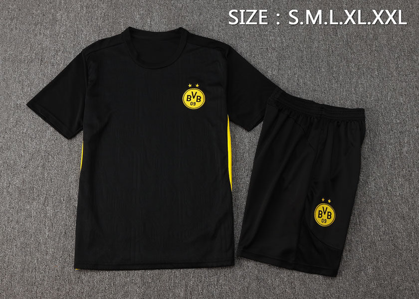 蒙特黑色短袖球衣男2526足球训练服速干透气短裤跑步健身运动队服