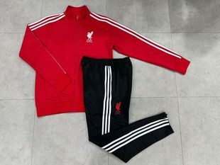 红色长袖足球训练服球衣外套男2526新款出场热身健身运动服