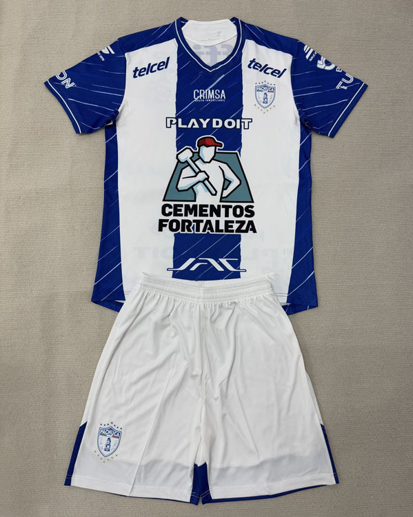 帕丘卡冷门球衣短袖足球服训练套装男学生定制蓝白2526运动比赛服