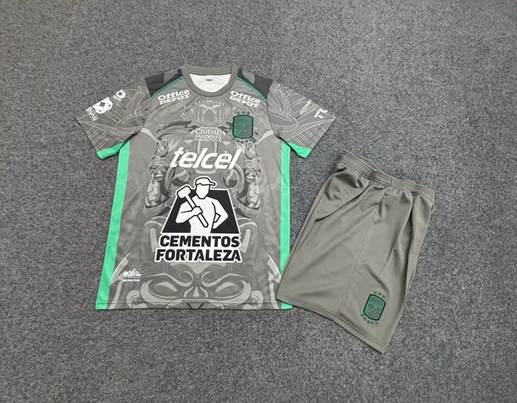 莱昂冷门短袖球衣套装2425赛季足球训练服男定制灰色运动健身踢球