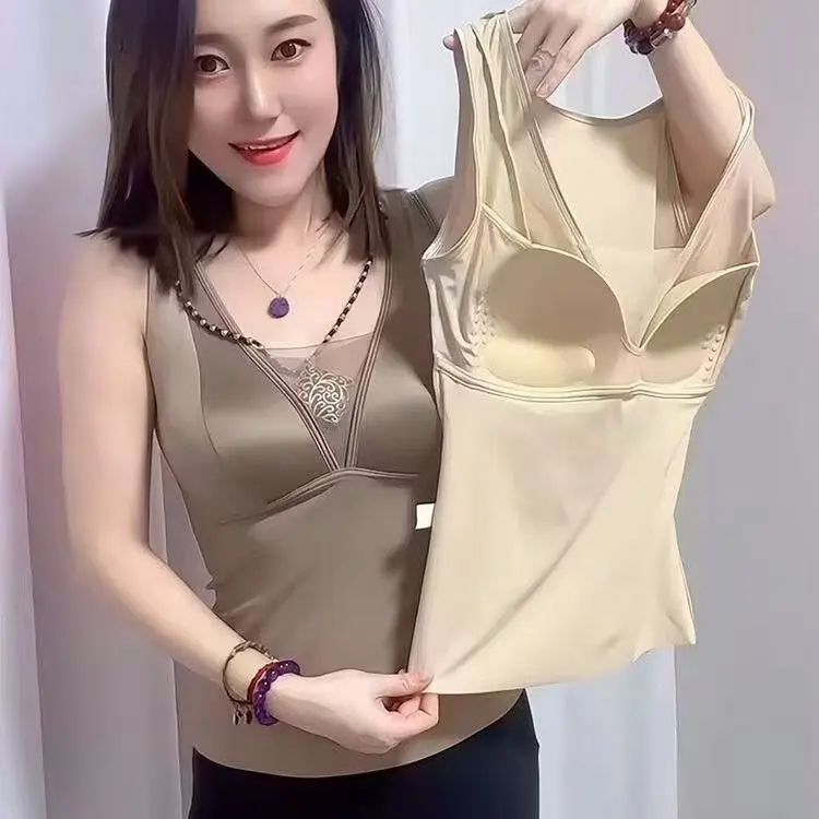 法式缎面蕾丝吊带背心