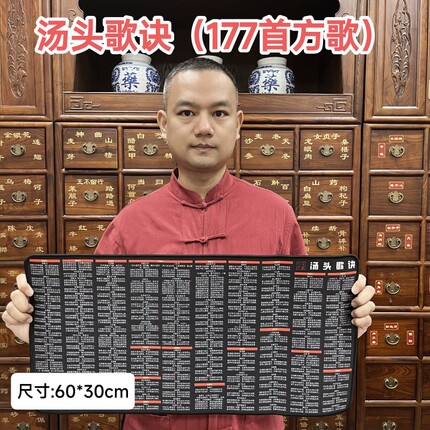 中医系列鼠标垫 汤头歌诀117方歌 大橡胶鼠标垫 德文中医研发