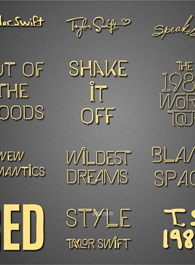 泰勒斯威夫特taylor swift T-Swizzle Tay 霉霉手机电脑金属贴纸