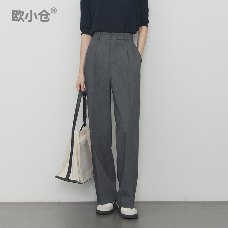 奶茶天丝TR西装裤宽松