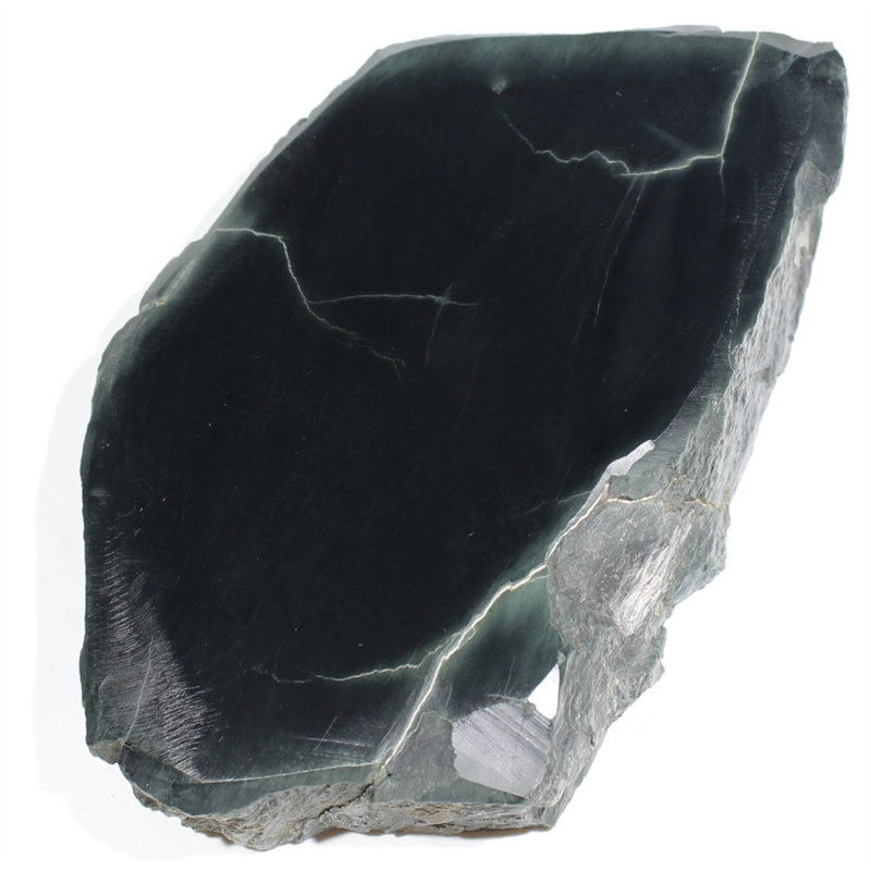 709克切片新疆和田玉塔青玉原石大块特一细雕刻作料切牌子印章料d