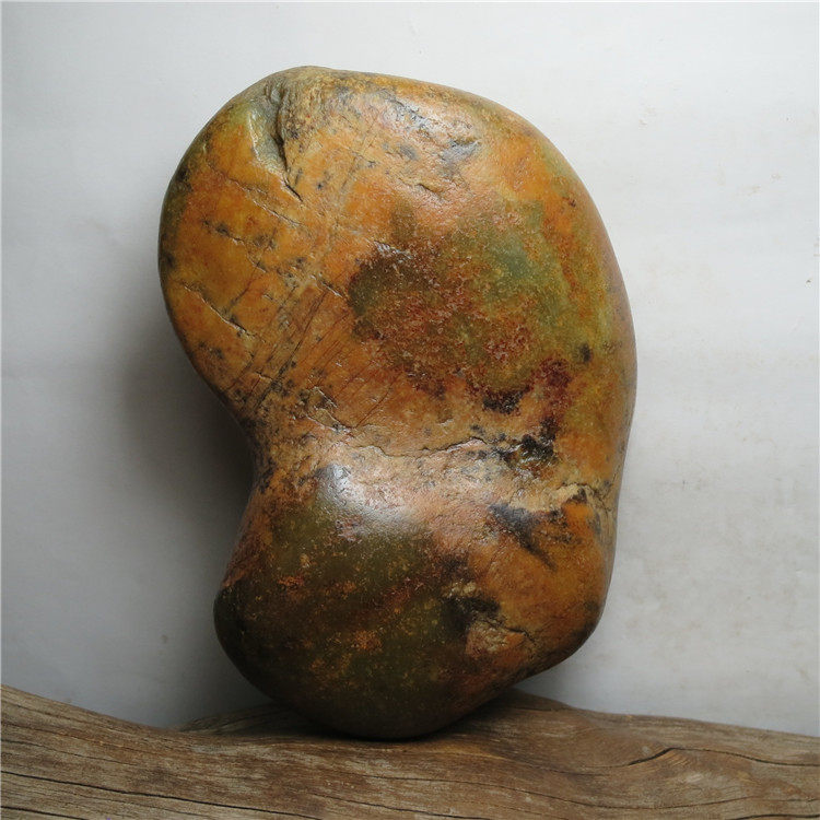 和田玉籽料原石11 16克金黄皮黄沁玉玉龙河籽玉天然玉石独籽真品