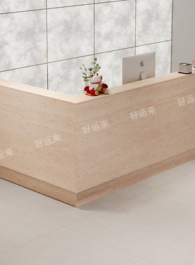 简约现代转角收银台L型吧台