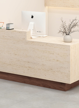 吧台收银台服装店简约现代店铺小型美容美发女装柜台前台桌接待台