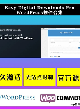 Easy Digital Downloads Pro WP插件 中文版虚拟数字商品合集插件