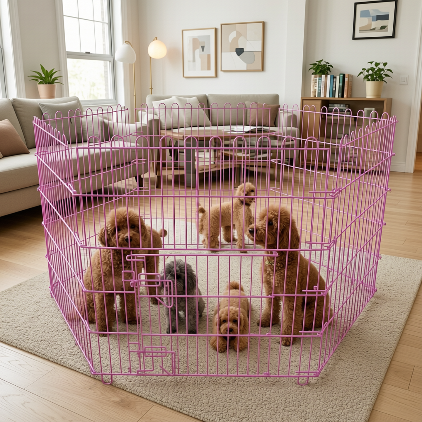 犬家乐狗围栏可折叠收纳方便训厕