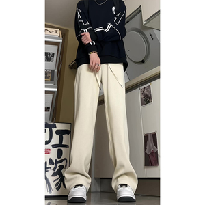 26美式复古灯芯绒垂感休闲裤潮牌宽松阔腿裤504-K184-P45控68