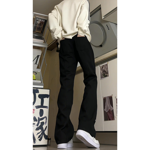 26新款男女学生美式高街牛仔裤休闲裤长裤潮504-K153-P55控78图片