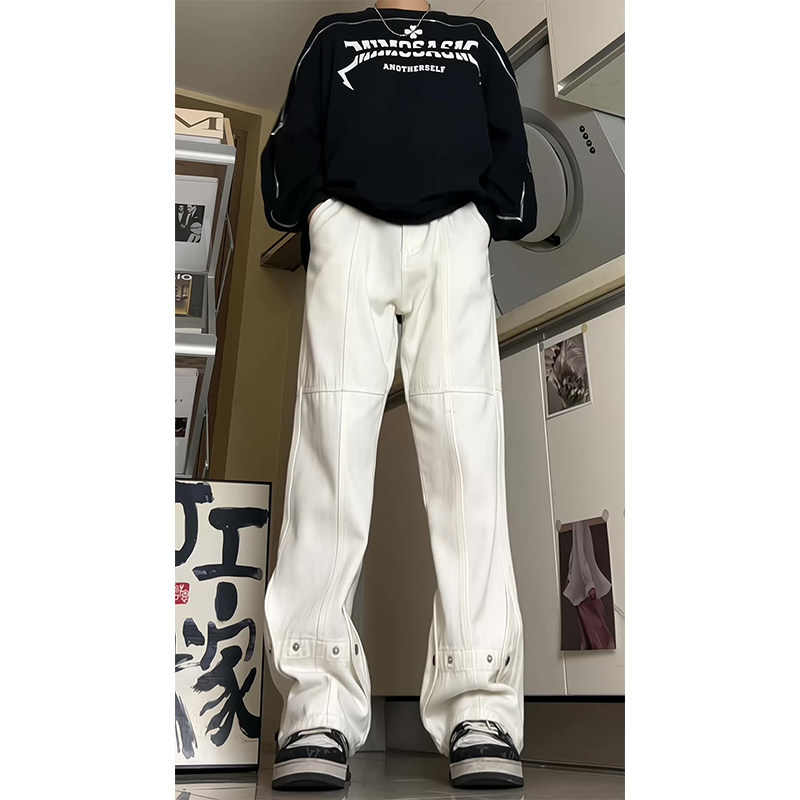 26新款男女学生美式高街牛仔裤休闲裤长裤潮504-K153-P55控78，男装牛仔裤，星座504