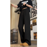 2026新款潮牌美式高街微喇叭西裤脚口拉链休闲裤504-K833-P45控68，男装休闲裤，星座504