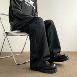 2025新款港风男女潮流多折微喇叭西裤长裤子潮504-K831-P40控68，男装西裤，星座504