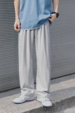 2023港风新款垂感冰丝裤坠感束脚裤男休闲裤长裤潮504-K2087-TP20，男装休闲裤，星座504