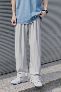2023港风新款垂感冰丝裤坠感束脚裤男休闲裤长裤潮504-K2087-TP20图片