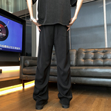 26新款褶皱垂感直筒小西裤休闲裤直播长裤潮504-K173-P55控78，男装西裤，星座504