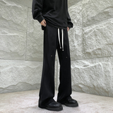 26港风铆钉垂感冰丝喇叭西裤加长休闲裤直播品控504-K812-P55控79，男装西裤，星座504