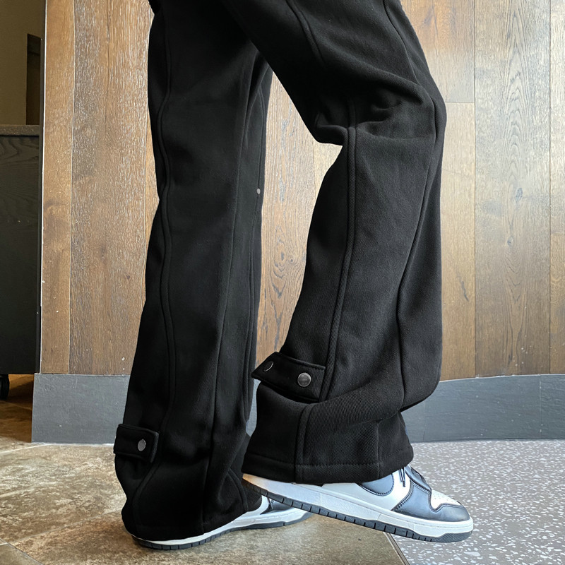 加绒加厚微喇叭弧形拼接牛仔裤504-K806-P55控79（加绒P65控89）,男装牛仔裤,星座504