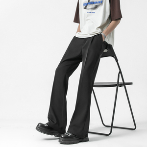 cleanfit高弹垂感喇叭西裤加长休闲裤-直播品控-504-K162-P55控78，男装西裤，星座504